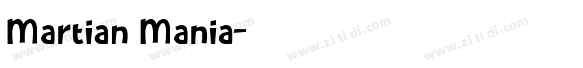 Martian Mania字体转换